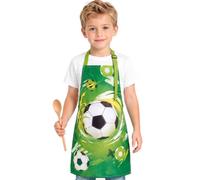 WERNNSAI Kids Apron for Boys - Football Artist Aprons, Age 11-15 Years