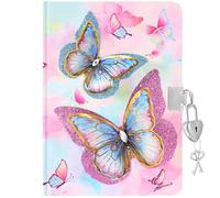 WERNNSAI Secret Diary for Girl, Kids Notebook with Lock and Key A5 160pages