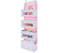 WERNNSAI Unicorn Door Organizer - Clear Window Pockets Organizer for Girls Baby Gifts Over The Door Hanging Storage Bathroom Organizer Toys Diapers Pantry Closet Wall Bedroom Nursery Decor 99 x 31 cm