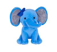 WERNZATT Plush Elephant Teddy Soft Stuffed Animal Toys for Baby Elephant Pillow Plush Toys Birthday Graduation (Blue, 9.84 * 9.84 * 9.84inches)