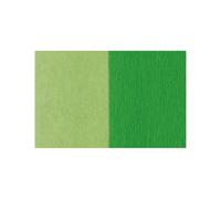 WEROLA® Gloria Doublette Crepe Paper Sheets 10 Pack 25 x 125cm Various Colours (Green/Light Green)