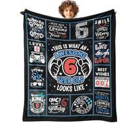 Weropther 6 Year Old Boy Birthday Gift Throw Blanket 50" x 40"