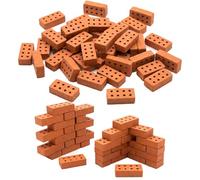 Werownsgso 200PCS Mini Bricks 8 Hole Brick Sim Bricks Miniature Model Micro Bricks for Garden Building Bricks for DIY Garden Ornament Micro Landscape Accessories