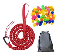 Werownsgso Bicycle Tow Rope Belt Strap With Spokes And Storage Bag 1.7 Meters Mountain Bike Parent-Child Pull Portable Outdoor MTB Elastic Bicycle Retractable Traction Rope Bicycle Trailer Tool