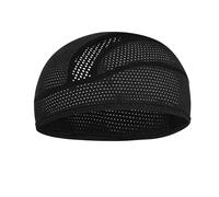 Werownsgso Cooling Skull Cap Helmet Liner Under Helmet Mesh Bike Hat Quick-Drying Sweat-Absorbing Running Cap Breathable Bicycle Sweatband Suitable for Men and Women Black