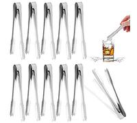 Werpower Twdrer 20 Pack 6 Inch Small Mini Stainless Steel Serving Tongs Appetizers Tongs,Sugar Tongs Ice Tongs for Tea,Coffee,Bar,K.