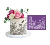 WERQA Cake Stencil Lace Flower Grass Fabric Cake Stencil Decorating Tool