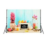 Werse 7x5ft/5x3ft Happy Easter Theme Thin Vinyl Photography Backdrop Background Studio Photo Prop