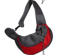 Werse Cat And Dog Travel Portable Shoulder Bag Breathable Mesh Cloth Pet Backpack - Red - S(24 * 22Cm Inside)