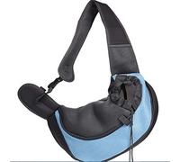 Werse Cat And Dog Travel Portable Shoulder Bag Breathable Mesh Cloth Pet Backpack - Skt Blue - L(29 * 25Cm Inside)