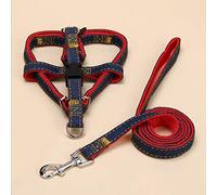 Werse Cowboy Chest Strap Dog Leash - Red Two-Piece - S