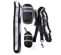 Werse Dog Running Pet Sports Set Reflective Traction Rope Set - Black