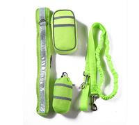 Werse Dog Running Pet Sports Set Reflective Traction Rope Set - Fluorescent Green