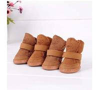 Werse Dog shoes/pet snow boots/warm shoes - Brown - 1#