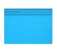 Werse Magnetic Heat Resistant Soldering Mat Silicone Heat Gun BGA Soldering Station Insulation Pad Repair Tools Maintenance Platform Desk Mat - SkyBlue