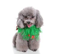 Werse Pet Christmas Supplies/Halloween Ribbon/Christmas Hat Scarf - Green - M