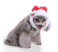 Werse Pet Christmas Supplies/Halloween Ribbon/Christmas Hat Scarf - White - M