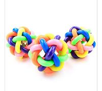 Werse Pet Colorful Bell Ball - 3Pcs 7.5Cm