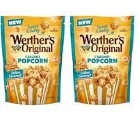 Werther's Original Caramel Popcorn, Gourmet Popcorn with a Caramel Twist, 140 g (Pack of 2)