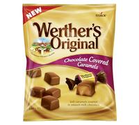 Werther's Original NEW Chocolate Covered Caramels, 100 g (Pack of 14)