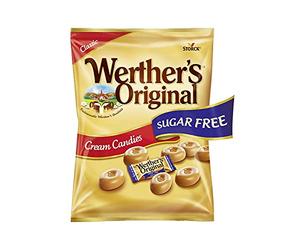Werther's - Original Classic Cream Sweets Sugar Free (Original Klassische Sahnebonbons zuckerfrei) | Total Weight 70 Grams