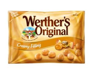 Werther's Original Creamy Filling Candies - Classic Caramel Sweets with Smooth Centre, Individually Wrapped, 1 kg Bulk Pack
