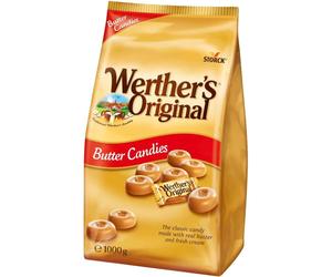 Werther's Original Original Butter Candies, Classic Cream Toffee, 1000g