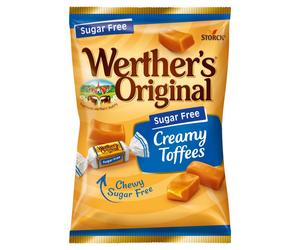 Werther's Original Sugar Free Creamy Toffees 65g (Pack of 12)