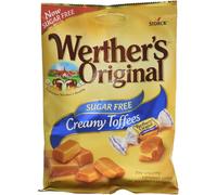 Werther's Original Sugar Free Creamy Toffees 80g ( Pack of 18 )