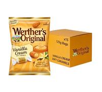 Werther's Original Vanilla Cream Soft Caramels, 125 g (Pack of 15)