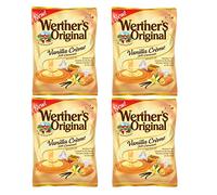 Werther's Original Vanilla Creme Soft Caramels - Individually Wrapped Soft & Chewy Candy Pieces, Sweets for Parties or Holidays - 4.51 oz Bags (Pack of 4)