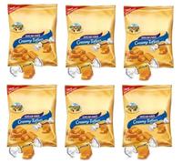 Werthr Original Sugar-Free Sweets Butter Caramel Candies 80G and Soft Creamy Toffees 80G | Diabetic-Friendly Candy & Sweets | Indulgent & Guilt-free value Pack Sugarless (6 Bags x 80g, Toffee)