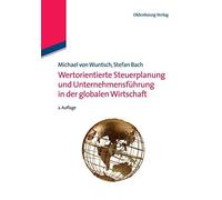 Michael Von Wun Wertorientierte Steuerplanung Und Untern (Paperback) (US IMPORT)