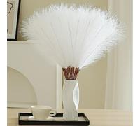 Wertuirk 60pcs White Pampas Grass - 24 Inch Faux Pampas Grass Decor, Artificial Tall Pompas Grass for Wedding Flower Arrangement, Party Decorations, Christmas and Home Decor (White)