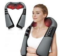 WERTYI Neck and Shoulder Massager with Heat, Deep Tissue Shiatsu 3D Kneading Massager for Neck, Back, Waist and Leg, at Home and Office, Mothers Day Gifts & Birthday Gifts (Grey)