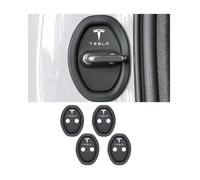 WERTYUV 4 Pack car Door Lock Cover, for Tesla Model 3 Highland 2024 Thickened Silicone Anti-Corrosion car Door Lock Accessories car Interior