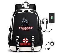 WERUN Laptop Rucksack Resid.ent evil, Durable Bookbags Rucksack, Teenager Cartoon Amine Backpack-J||31 * 16 * 43cm
