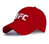 WERUN Mens Caps U.F.C, Classic Adjustable Summer Sun Hat, Boys Girls Youth Hats Boy Girl Unisex Adjustable Strap-Red||1 Piece