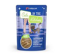 Weruva Cats in The Kitchen Slide N' Serve Grain-Free Natural Wet Pate Cat Food Pouches, Cattyshack, 3oz Pouch (Pack of 12)