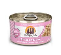 Weruva Classic Cat Food, Nine Liver with Chicken Breast & Chicken Liver in Gravy, 3oz Can (Pack of 24)