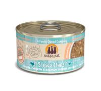 Weruva Classic Cat Stews!, Stew's Clues with Turkey, Chicken & Salmon in Gravy, 2.8oz Can (Pack of 12)