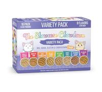 Weruva Slide N' Serve Paté Wet Cat Food, The Showcase Chowdown Slide N' Serve 2.8oz Pouch Variety Pack of 16, Multi Color