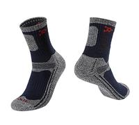 WERWER 3 Pairs/Set Winter Men Socks Thicken Thermal Cotton+Polyester Sports Socks Towel Bottom Climbing Hiking Riding Male Socks (Color : Navy, Size : 38-45)