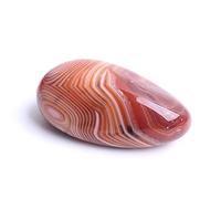 WERWER Natural Stone Banded Lace Red Agate Specimen Hand Palm Stone Beautiful Gift (Color : Lace agate 31 40g)