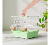 Werwing 12" Bird Travel Cage Carrier - Portable, Lightweight Parrot Cage for Small Birds | Breathable Design, Pull-Out Tray & Dual Feeders for Daily Outings, Vet Visits