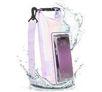 Werwing 2-in-1 Waterproof Sandproof Roll Top Backpack & Dry Bag for Camping Beach Boating Kayak Fishing Swimming Travel & Phone Protection, 2L
