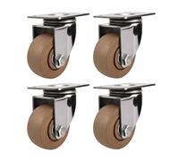 Werwing 5" Stainless Steel Swivel Casters - Heat-Resistant Up to 280°C, Heavy-Duty Wheels for Ovens, Industrial & DIY Use (4-Pack)