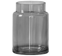 Werwing 9 Inch Smoke Grey Glass Vase for Centerpieces, Large Modern Home Decor for Bouquets, Wedding, Living Room, Dining Table, Office