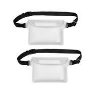 Werwing Adjustable Strap Waterproof Bag - Touch Screen Keep Phone & Valuables Dry for Boating, Swimming, Snorkeling, Kayaking, Beach & Water Parks , 2Pcs, Clear