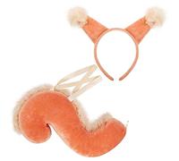 Werwing Animal Squirrel Costume Set - Ears, Tail & Headband for Cosplay & Halloween
